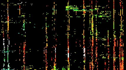 GLITCH Transitions with 16mm Film Grain Overlay Background and Alpha Channel in 4K for Vlogs, YouTube, and Movies Intros 4K Glitch Transition TV Noise Multicolored Analog Overlay Video Effect