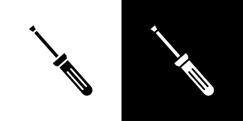 Screwdriver icon Flat art illustration in outline