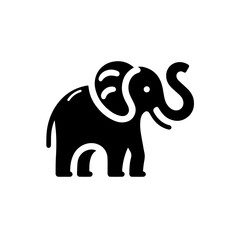 elephant icon illustration, elephant silhouettes. elephant logo vector icon illustration.