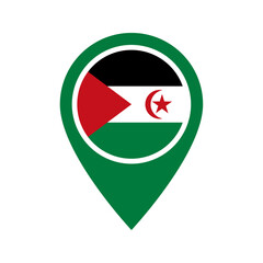 Western Sahara flag location icon