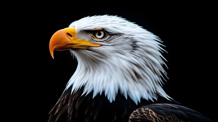 Obraz premium Eagle Black Wallpaper