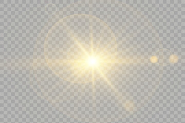 Vector transparent sunlight special lens flare light effect. Stock royalty free vector illustration. PNG