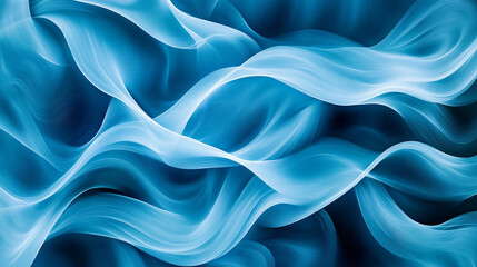 Fototapeta premium A vibrant pattern of abstract blue lines forming dynamic shapes. 