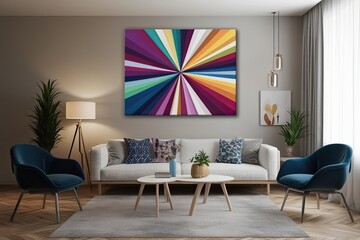 Stylish Canvas Art Exhibition for Contemporary Interior Design Trends