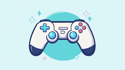 A cartoon video game controller.