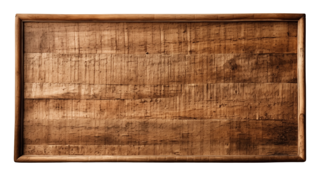 Rectangular Cork Bulletin Board With Wooden Frame, studio view, isolated on white background.