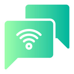 chatting gradient icon