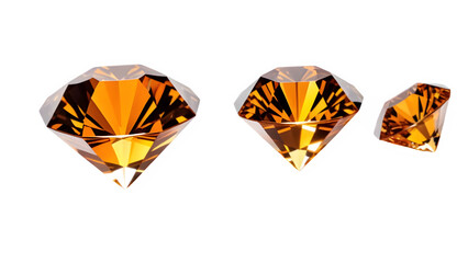 Fototapeta premium orange diamond gem