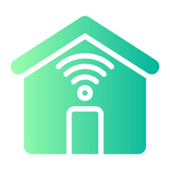 smart home gradient icon