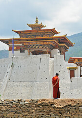The Punakha Dzong administrative centre of Punakha District in Punakha, Bhutan