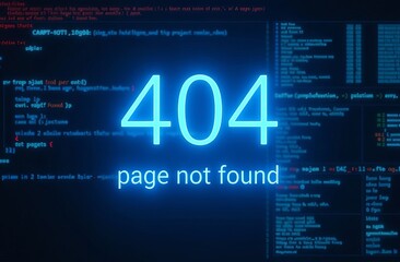 Error page 404 background concept