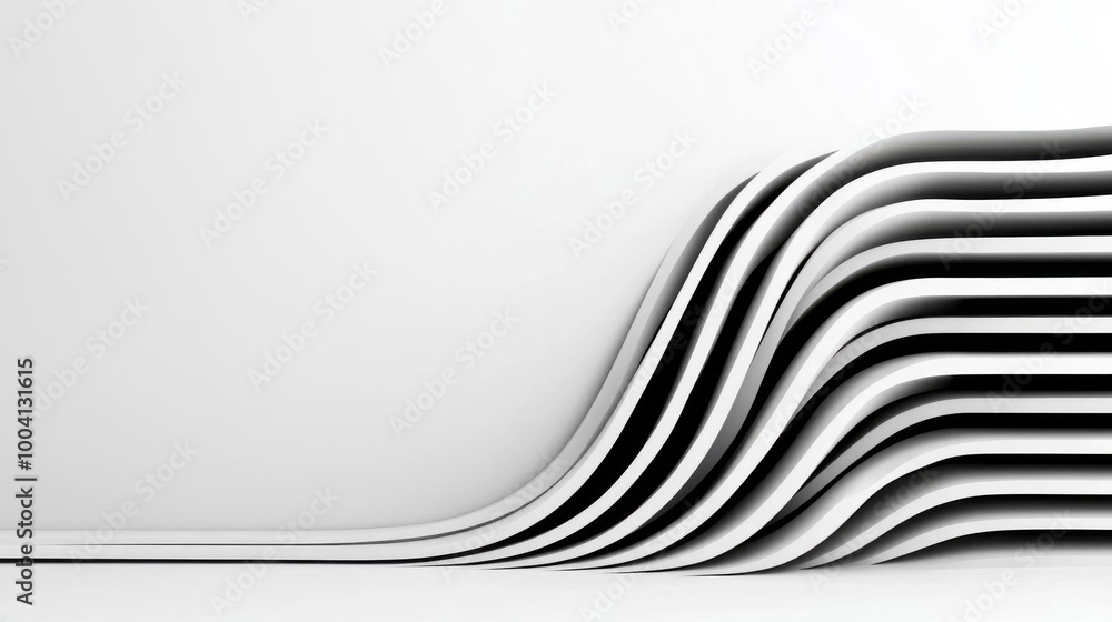 Poster clean lines and subtle details creating a refined minimalist design