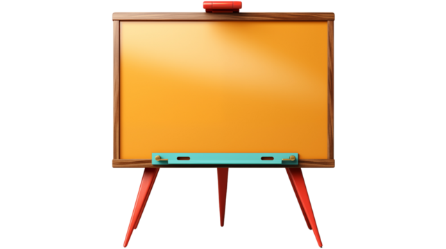 Whiteboards with Colorful Markers, studio view, isolated on white background.