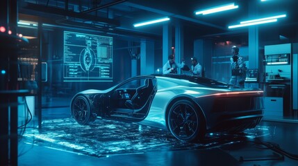 Futuristic Car Design and Development.