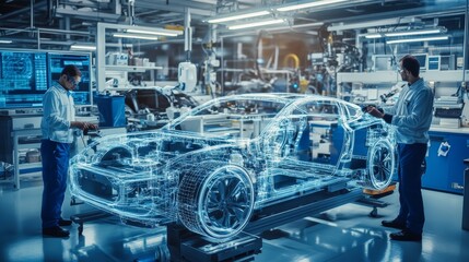 Car Manufacturing with Augmented Reality Technology.