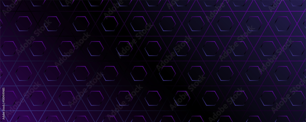 Poster abstract geometric background with hexagon pattern and gradient mesh. vector illustration, backdrop.