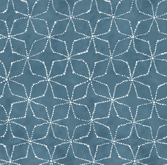 The Abstract Watercolor Dot pattern ( Blue )