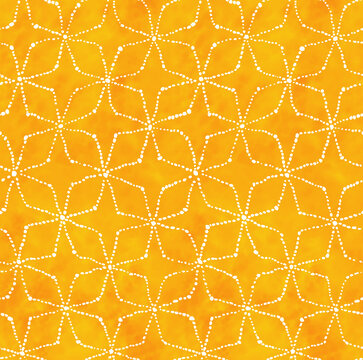 The Abstract Watercolor Dot pattern ( Orange )