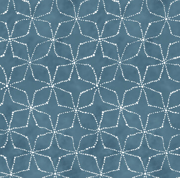 The Abstract Watercolor Dot pattern ( Blue )