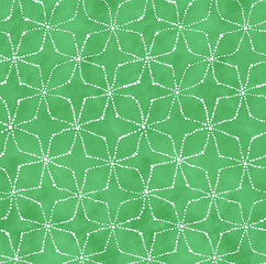 The Abstract Watercolor Dot pattern ( Green )