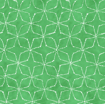 The Abstract Watercolor Dot pattern ( Green )