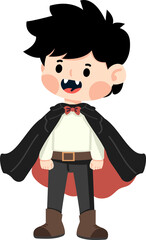 Cute boy Cartoon Vampire Dracula