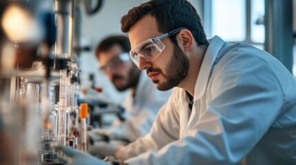 Scientist working in a lab.