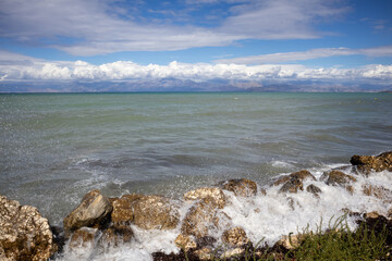 Coast and Ionic sea, Astrakeri, Corfu, Greece