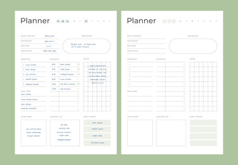 Minimal Planner Layout