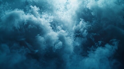 Naklejka premium Realistic smoke and fog overlays, designed to add atmospheric effects to images and videos. The overlays are displayed on a dark background, showcasing their ability to create depth and mystery 