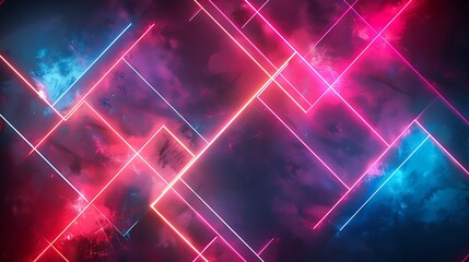 Neon light effect overlays with glowing elements, designed to add a vibrant, electric feel to any project. The overlays are shown on a dark background, highlighting the intensity and color of 