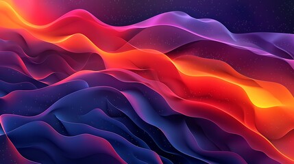 Obraz premium An abstract vector background composed of fluid, flowing shapes in a harmonious color scheme. The design features smooth gradients and dynamic movement, creating a visually engaging backdrop, 