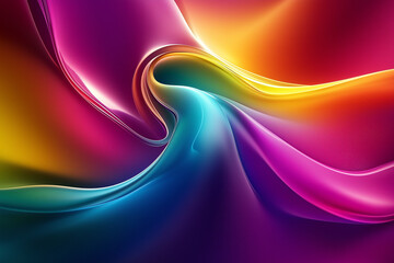 Abstract Colorful Wave Background for Design