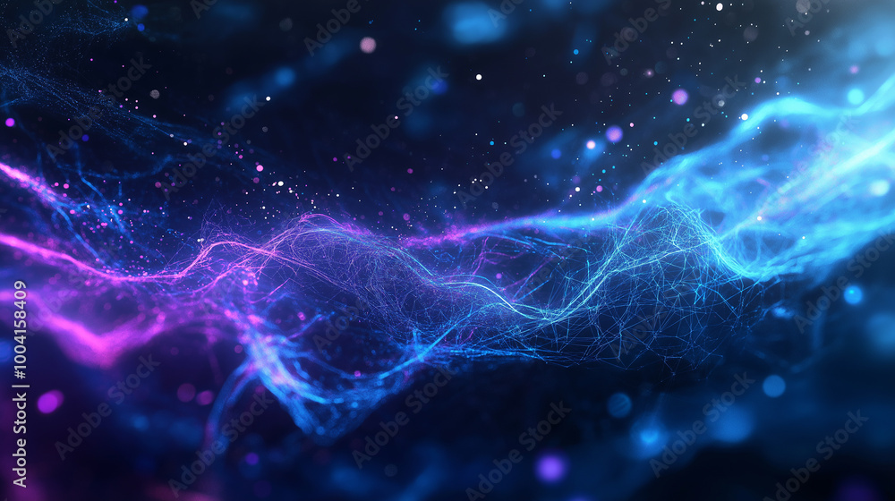 Aufkleber a beauty futuristic abstract background in a high-tech style. shining lines and patterns resembling 