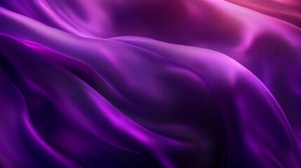 Obraz premium Abstract flowing silky fabric in vibrant shades of purple and pink creating a smooth and elegant texture