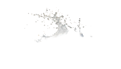 sea waves Splashes on a white isolated background. Generative AI.