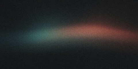 Obraz premium A curved arc of light with a gradient blending from mint teal to brick red, noise texture effect