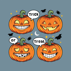 Pumpkin halloween, Pumpkin emoticon