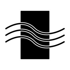 Fototapeta premium Air Quality Glyph Icon Design