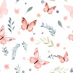 Butterfly pattern backgrounds wallpaper.