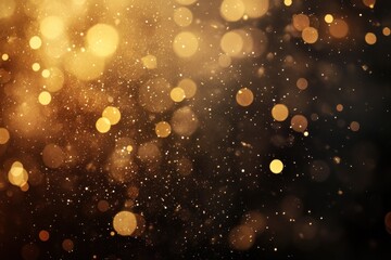 Fototapeta premium Golden bokeh lights and sparkles