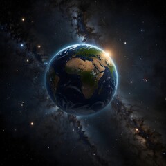 earth in space