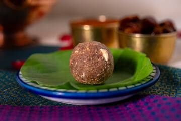 Indian Traditional Flax Seeds Laddu, Nachni Laddoo Delicious Healthy Energy Laddoo with dryfruits