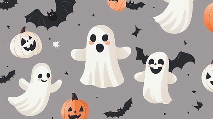 Seamless pattern halloween concept