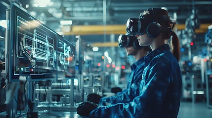 Futuristic Factory Visualization with VR Technology in Production Engineering