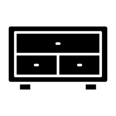 Drawer Glyph Icon Design
