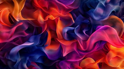 Obraz premium Abstract Seamless Pattern Photo with Swirling Blue Pink Colors
