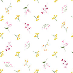 Flower seamless pattern. Tender soft pastel colors pattern.  For wallpaper, background, cover, fabrics, and textiles.