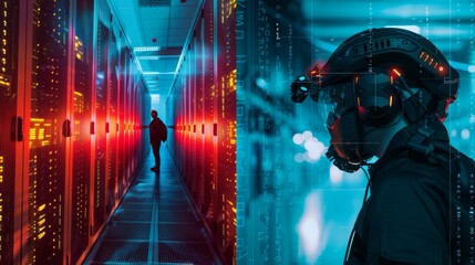 Obraz premium Data Center Environment and Secure Monitoring