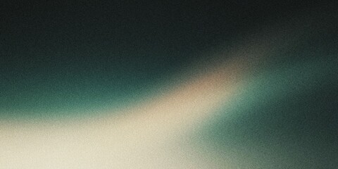 A curved arc of light with a gradient flowing from peridot to soft peach, noise texture effect